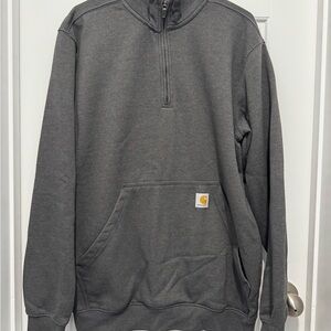 Carhartt Men's Charcoal Zip-Up Sweater